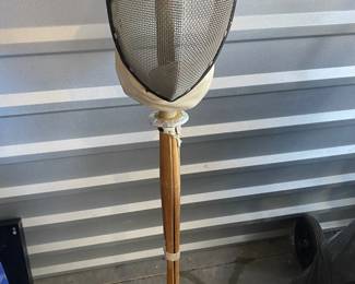 Fencing Helmet And Training Sword