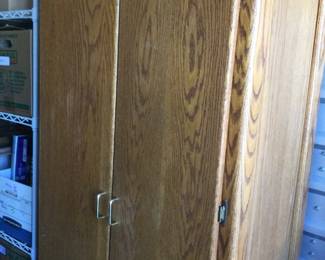 Large Older Stand Up Storage Cabinet