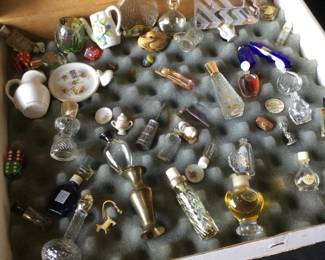 Lot Of Mixed Collectibles E.G., Mini Perfume Bottles And More