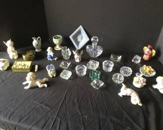 Shelf Collectibles Aynsely, Wedgewood, Beiderman More