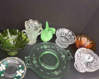 Vintage Green And Amber