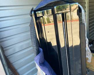 Wonderful WurliTzer Baby Grand Piano Wrapped For Transport