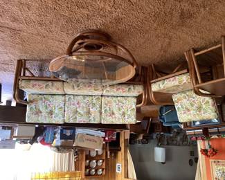 Vintage bamboo living rm set