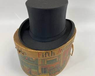 Dobbs Fifth Ave. Top Hat in Orig. Box - Excellent Condition!