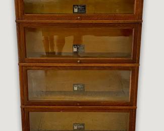 Oak 4 Section Barrister Stacked Bookcase