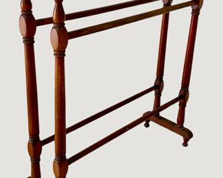 Period Walnut Quilt Rack
