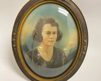 Instant Ancestor! Portrait in Bubble Glass Frame