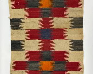 Handmade Southwest Woven Rug 19" x 37"