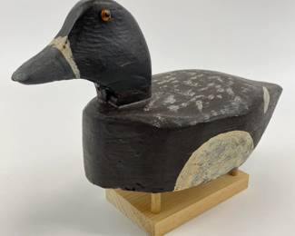 Wooden Ringbill Drake Duck Decoy by Michigan Carver