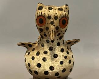 Vintage MMA And BMA Reproduction Of Zuni Pueblo, Pottery Bird/Owl
