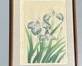 Kawarazaki Shodo, Irises, Japanese Wood Cut, 1940-1950
