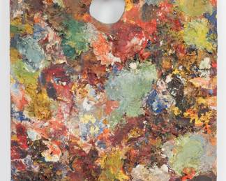 Antique Working Artist's Palette Whitney M Hubbard