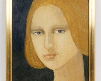 Original Cathryn Arcomano Oil Painting Portrait of Woman