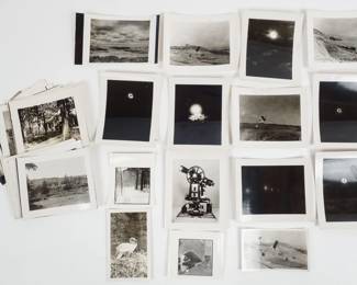 Group 31 Black and White Photographs incl Lunar Eclipse, Cape Neddick Maine Nubble Lighthouse
