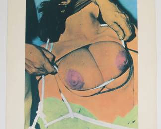 Signed Inscribed Robert Delford Brown Bondage Print 1972