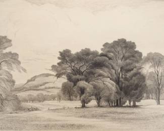 Thomas Willoughby Nason Across The Meadow Engraving