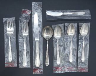 Vintage NOS Reed Barton "Wheat" Sterling Silver 8pc Place Setting