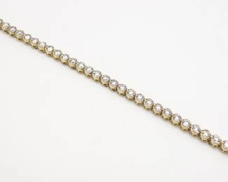 Vintage 14K Gold 5.5tcw Diamond Tennis Bracelet