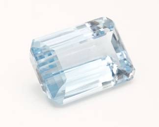 Loose 56ct Emerald Cut Aquamarine Natural Gemstone