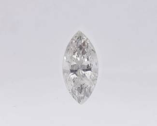 GIA Certified Marquise Brilliant Cut 0.66ct Loose Natural Diamond I2 I