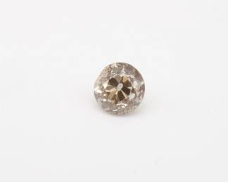 GIA Certified Circular Brilliant 0.38ct Loose Natural Diamond Fancy Light Yellowish Brown SI2