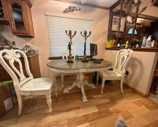 Beautiful dining table with four chairs