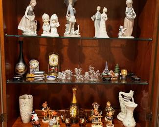Hummel's, Lladros, Belleek, Swarovski crystals 