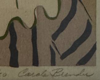 SIGNED ORIGINAL ART BY CAROL BRANDER? (CLOWN)