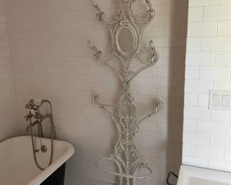 Antique Iron Hall Tree