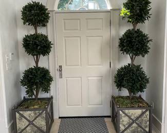 Fabulous Pair of Faux Topiaries