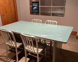 Industrial Style Dining Table & 4 Chairs