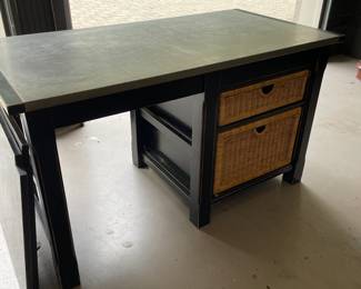 Kitchen Island w/Stainless Top by Etain