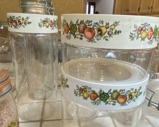 Vintage Pyrex Glass Canisters