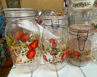 Glass Mushroom Jars