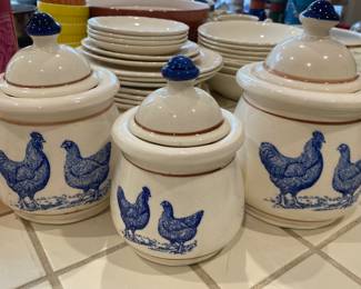 Chicken Ceramic Canisters