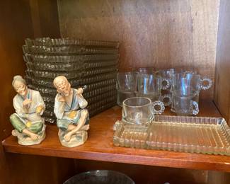Glassware and Porcelain Figurines