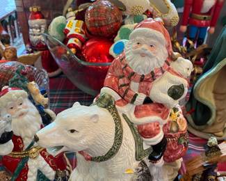 Ceramic Santa Figurines