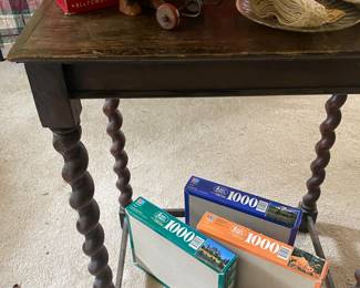 Side Table and Puzzles