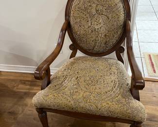 Queen Ann upholstered chair