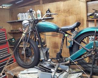 1954 BSA with shortened frame (comes with motor & other parts to complete the build) $3800