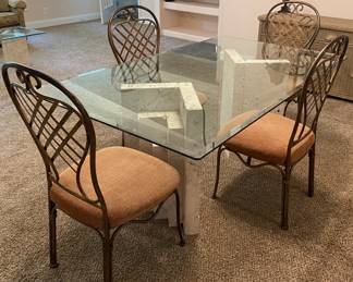 Florida Keys Coral Dining Room table and 4 chairs. 