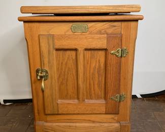  White Clad Simmons Hardware Co. Cabinet
