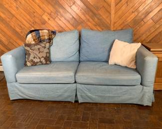 Loren Mitchell Denim Sofa