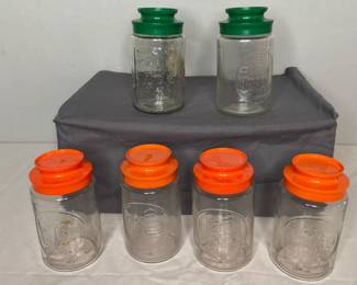 Vintage Anchor Hocking Glass Canisters
