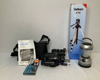 Sony Camera Recorder 8 & Velbon Tripod
