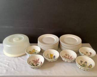 The Botanic Garden Bowls, Thomson Pottery Plates