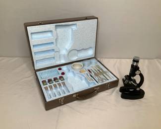  C.O.C. Antique Microscope Set