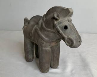 Haniwa Style Terracotta Horse Figurine
