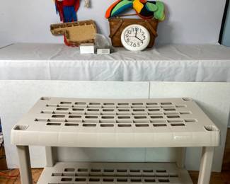 Baskets, Birds, and Shelf