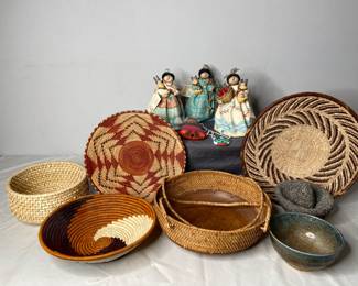 Windfall Studios Native American Dolls, Handwoven Baskets and More